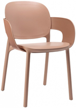 Кресло пластиковое Scab Design Hug Go Green, карамель