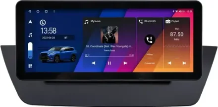 Магнитола BMW X1 (E84) 2009-2014 - Canbox H-Line 3100 монитор 12.3" QLED в стиле Audi на Android 10, ТОП-процессор, CarPlay, 4G SIM-слот