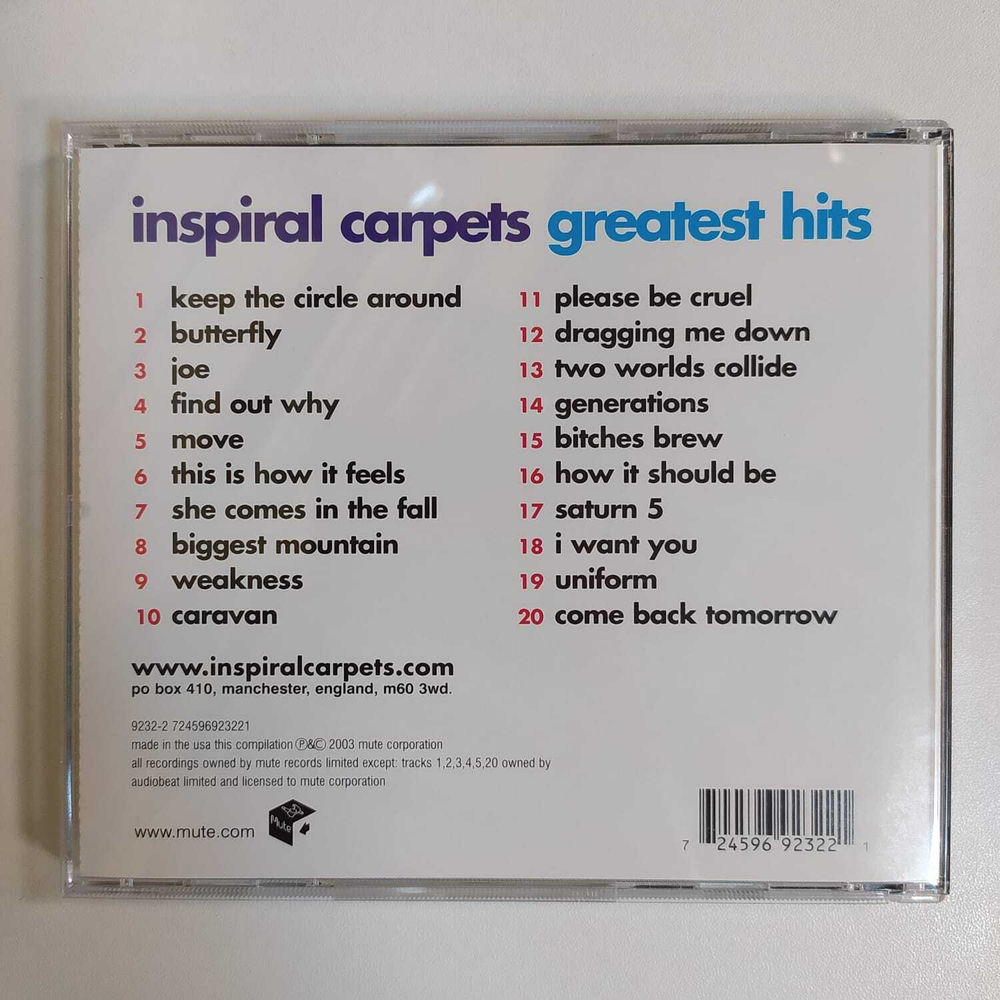 CD Inspiral Carpets - Greatest Hits (США 2003г.)