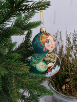 Матрешка стеклянная "Лягушка Царевна"