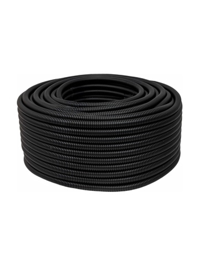 Гофрированная труба ПНД Gigant тяжёлая черная D20 с зондом, стойкая к УФ 100м 21120GI