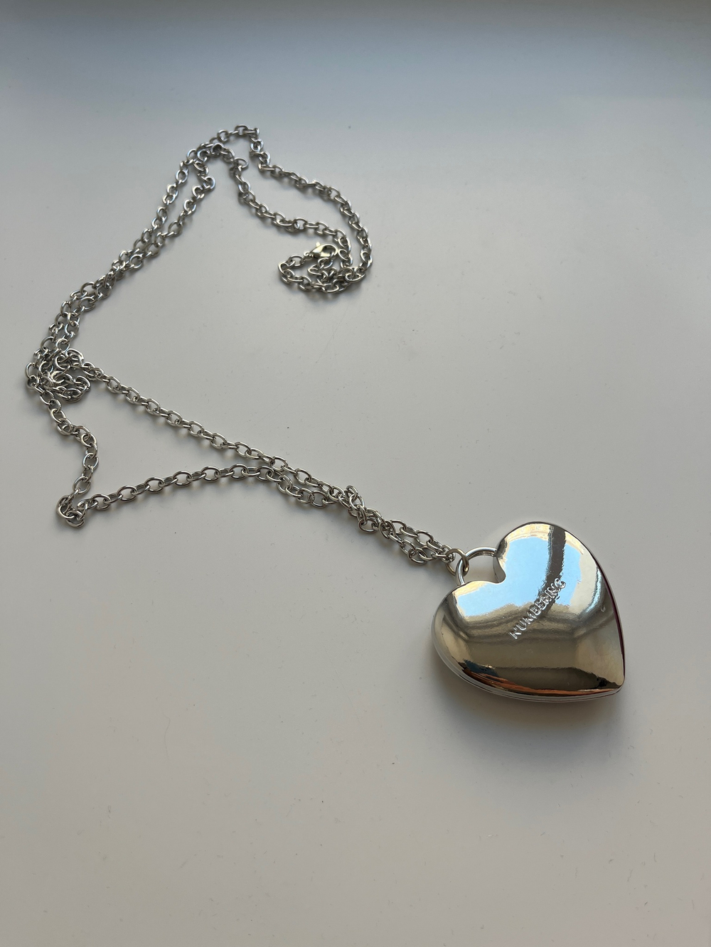 Цепочка сотуар через плечо с сердцем (SILVER)
