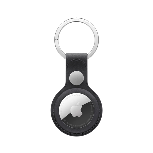 Тканевый брелок с заводным кольцом Apple FineWoven Key Ring для AirTag, Black (Черный)
