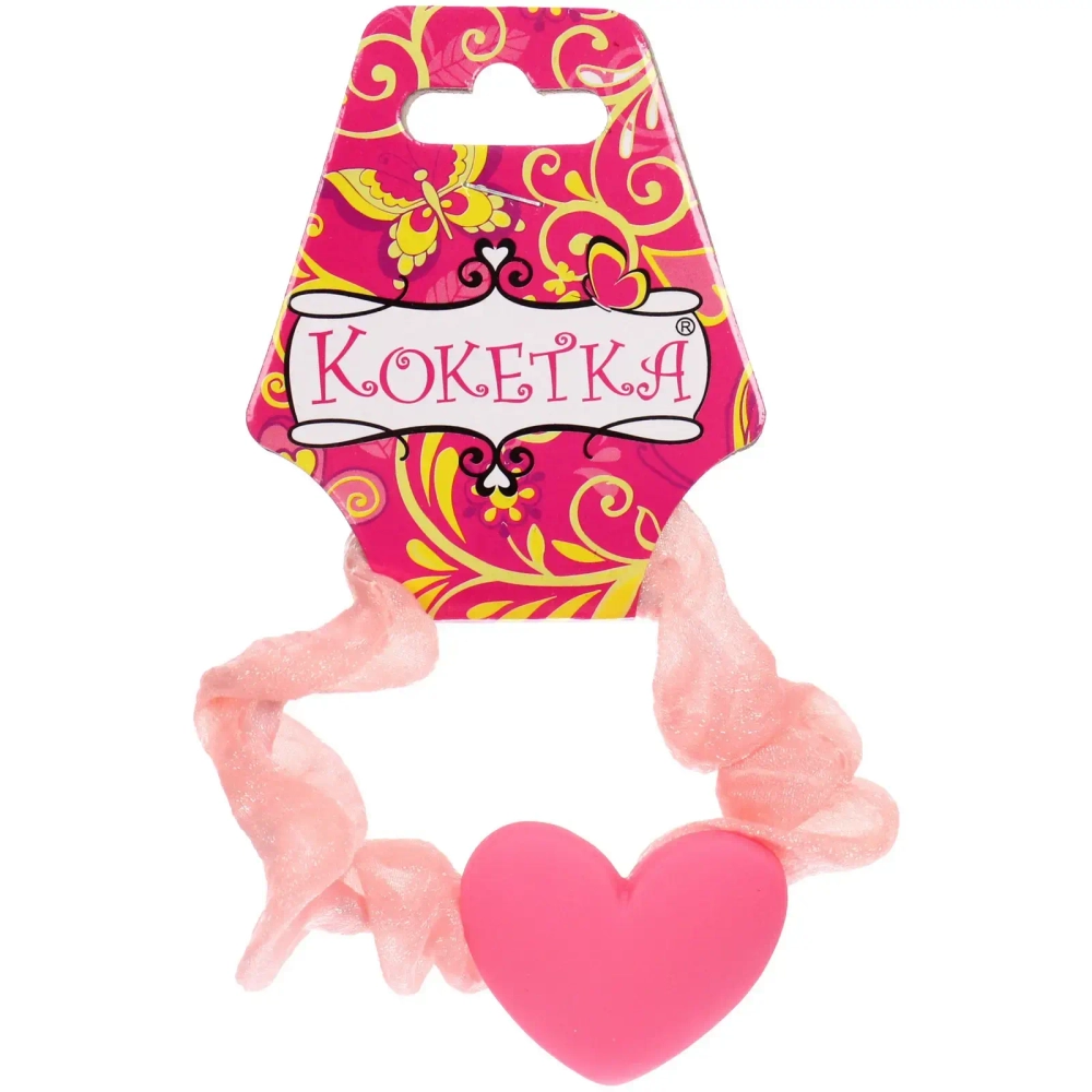 Резинка для волос «Лантана», яркое сердце, микс 4 цвета, d-5,5см