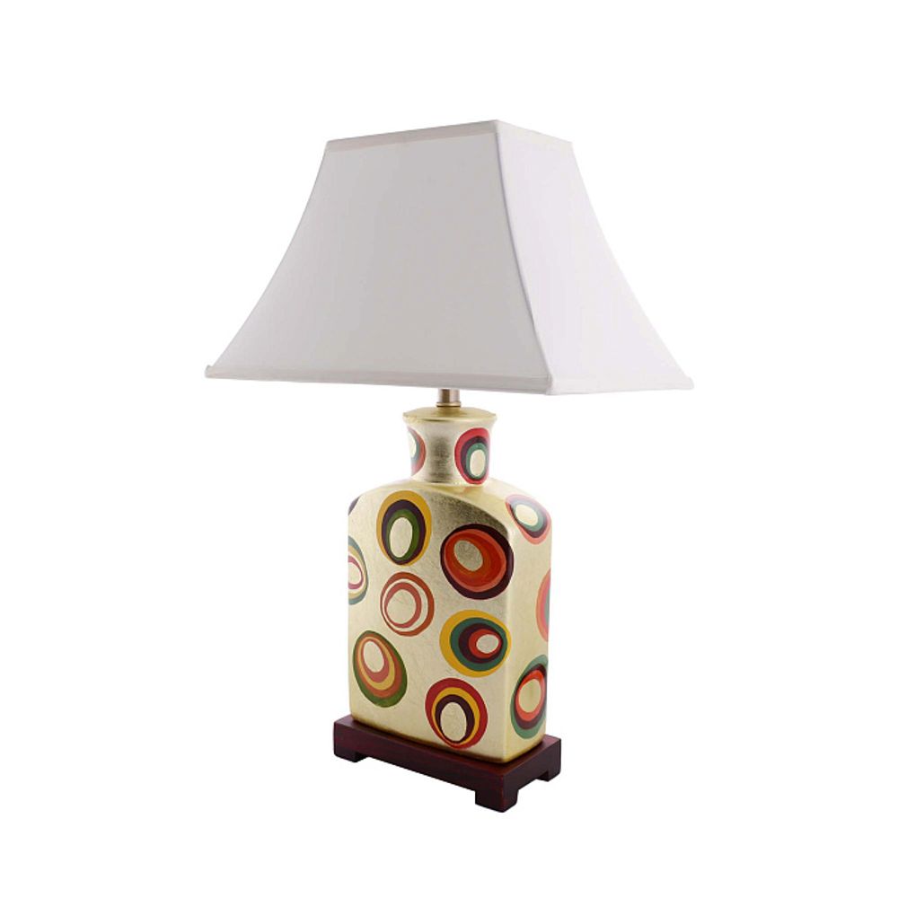 Настольная лампа с абажуром "Сказки старого Китая"