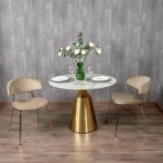 Стул Bradex Home Elle латте с золотыми ножками