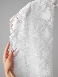 03-77 ОПТ Кружево эластичное 24 см, белый 001