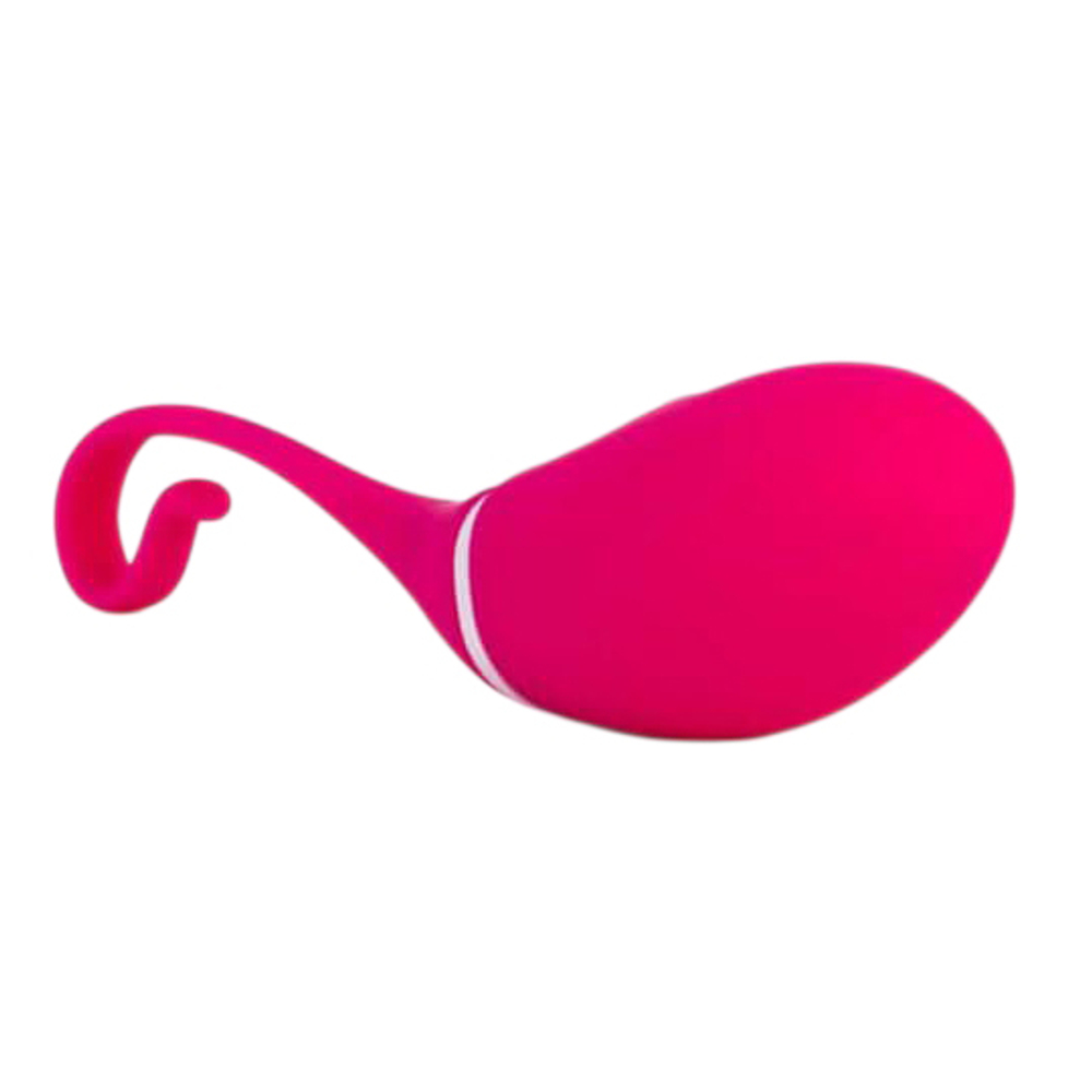 Розовое силиконовое виброяйцо 16см с управлением через приложение Realov Irena I App Controlled Egg Pink