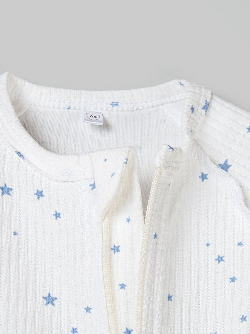 Слип с закрытой ножкой "Голубые звезды" 0+