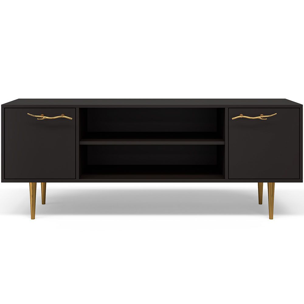 Тумба под ТВ Арт Колор matte 155см Стайл Голд Терпкий коричневый матовый