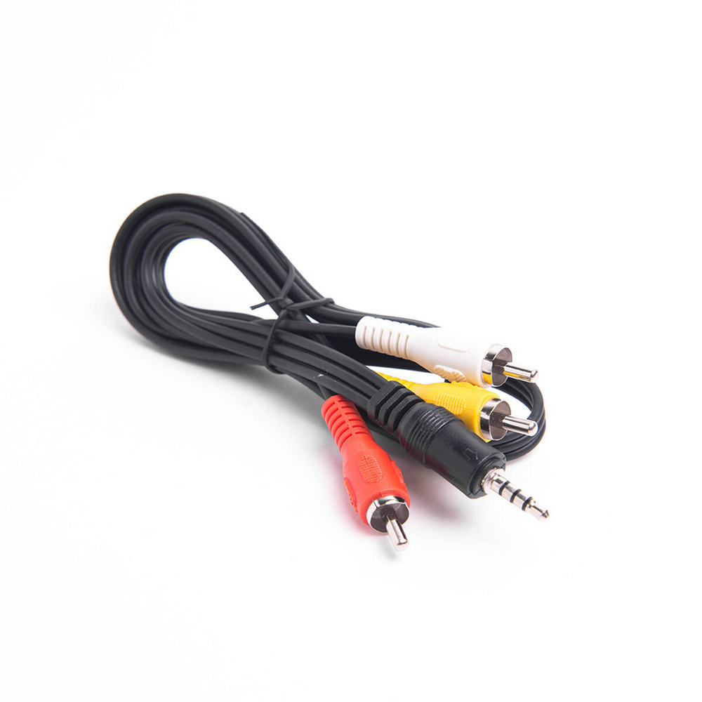 Кабель AUX Jack 3.5мм(4Pin) х 3RCA 1.0 м. Сигнал 3513