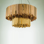 Pendant design lamp  Tom Kirk Facet by Innermost D80 (2 level/Silver)