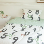 Постельное белье детское 160x80 Young на резинке, комплект с одеялом 100% хлопок OBKR018