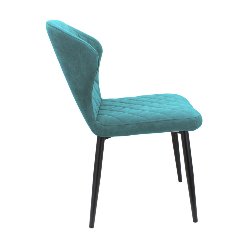 Стул "Монро" (арт. 338), велюр Бренди В15 мятный, ножки черные