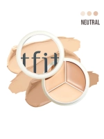TFIT - КОНСИЛЕР С КОМПЛЕКСОМ АМИНОКИСЛОТ ПАЛЕТКА НЕЙТРАЛЬНАЯ ЦВЕТОВАЯ ГАММА ТОНОВ COVER UP PRO CONCEALER 01 NEUTRAL, 15 ГР