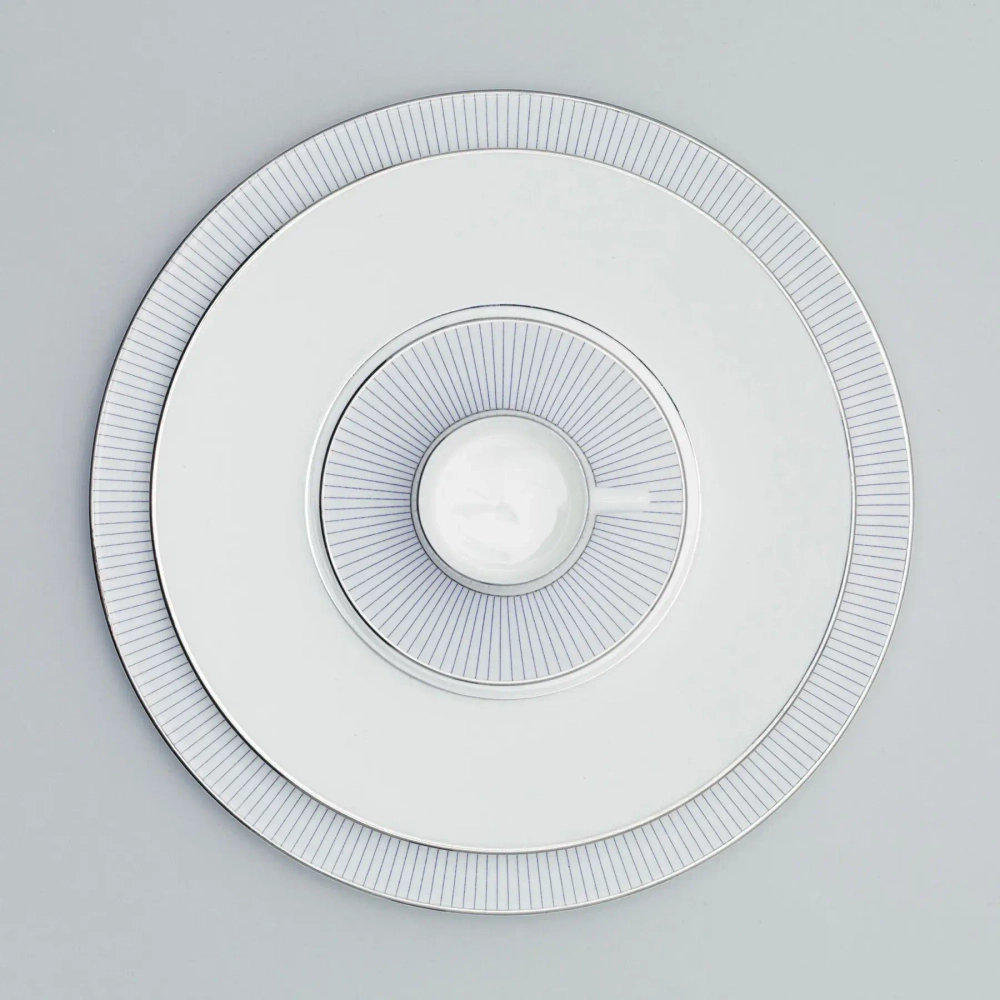 Wedgwood Блюдце Jasper Conran Pin Stripe 12 см для чашки эспрессо