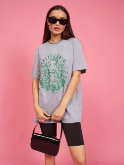 Футболка калифорния женская серая