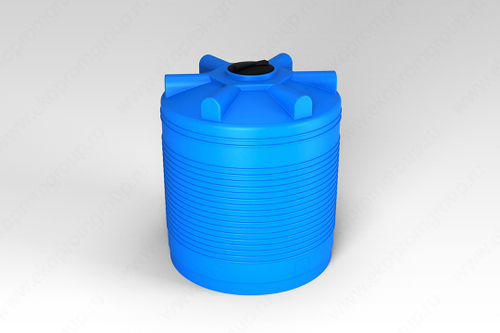 Ёмкость пластиковая пищевая ЭкоПром ЭВЛ 1.2 2000 л. вертикальная усиленная под плотность до 1.2 г/см3 (140x140x154см;синий) - арт.555417