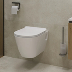 Унитаз подвесной "Art" безободковый (сид. дюро м/лифт slim, clip up) (Sanita Luxe)