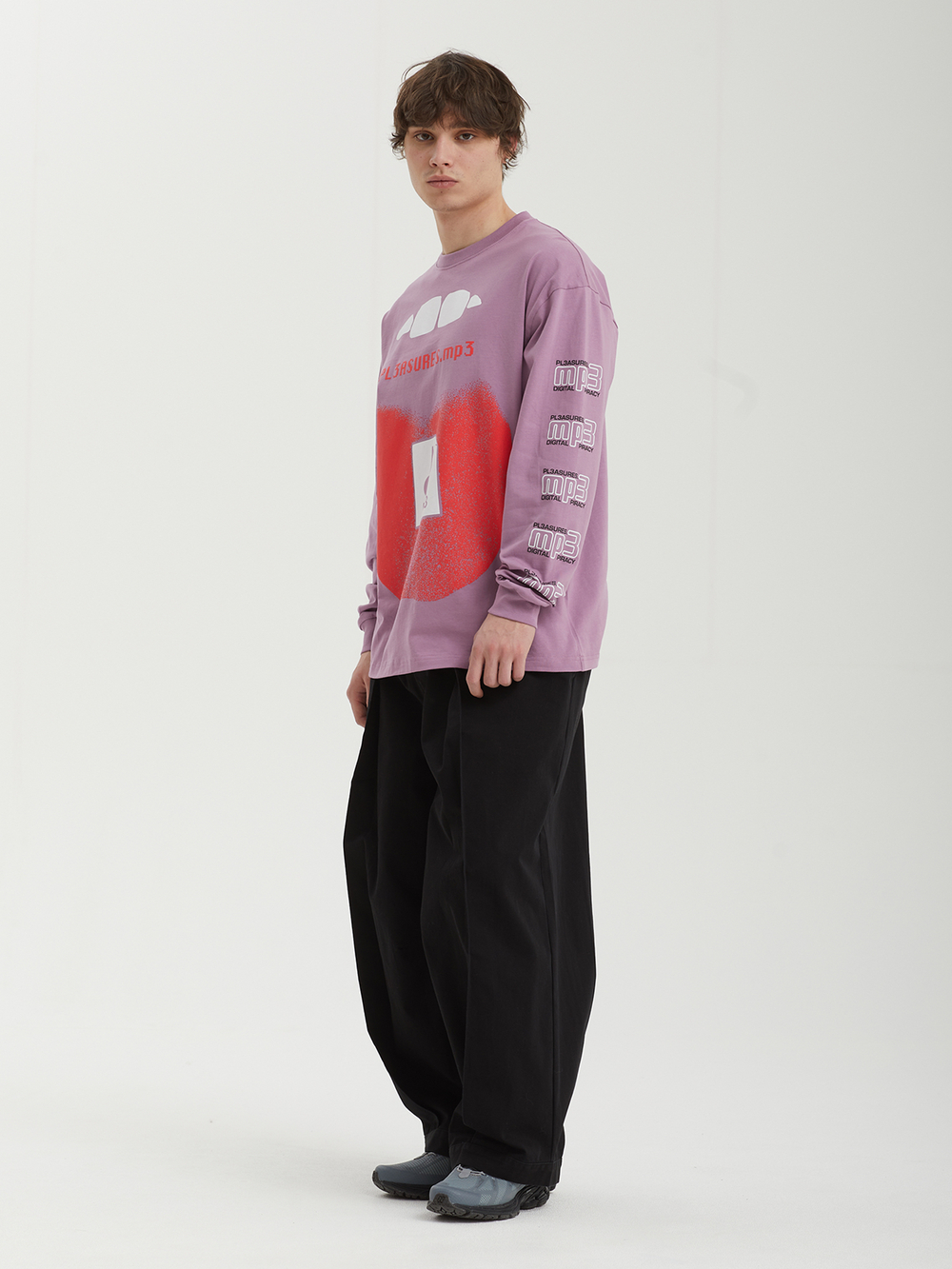 Мужские Брюки Deep Tuck Wide Chino