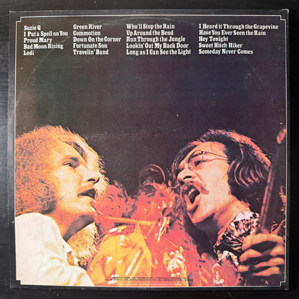 Creedence Clearwater Revival Featuring John Fogerty ‎– Chronicle - The 20 Greatest Hits 2LP (Канада 1976г.) Т