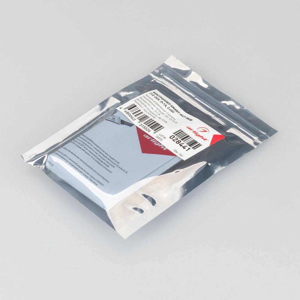 Контроллер SMART-K47-RGB (12-24V, 3x1A, 2.4G) (Arlight, IP20 Пластик, 5 лет) 028441