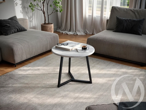 Стол журнальный СЖ-9 (столешница МДФ 25 мм) (бетон снежный)