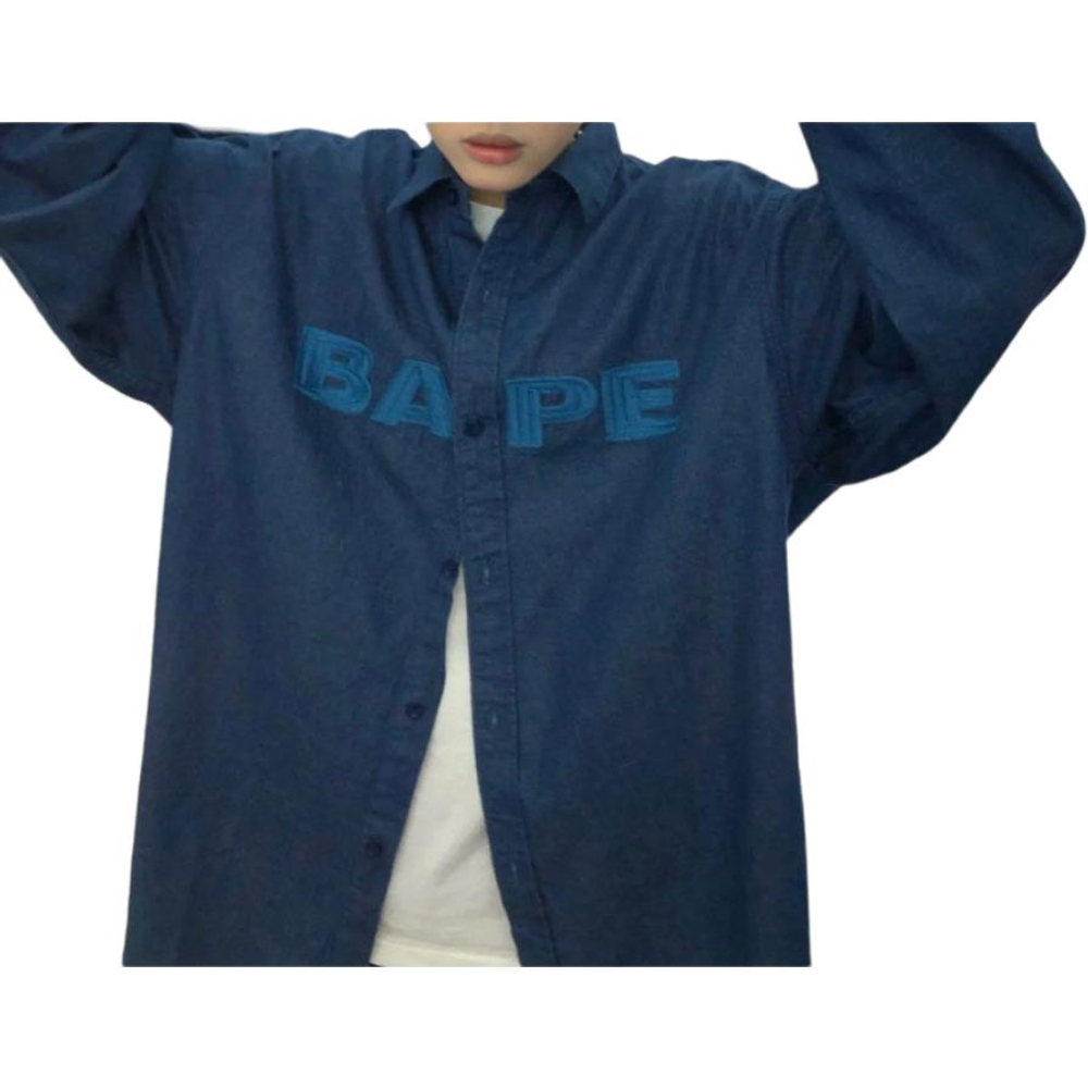 A Bathing Ape Denim Loose Fit Shirt