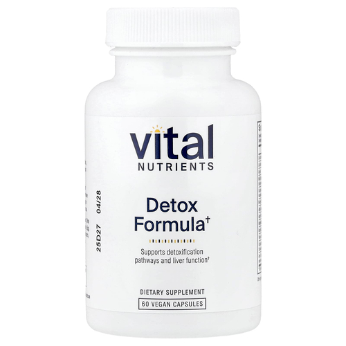 Vital Nutrients, Формула детоксикации, 60 веганских капсул