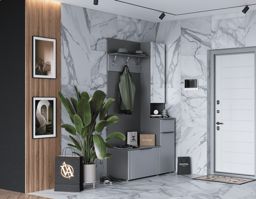 Прихожая Вита Тёмно серый Лофт