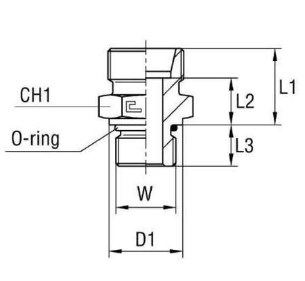 Штуцер FA DL15 UNF 3/4" (корпус) CAST