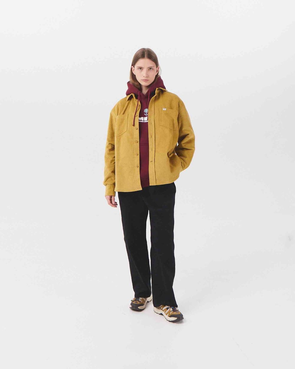 Рубашка Меч FW23 Velvet Amber Горчичная