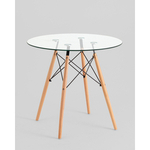 Стол Eames DSW NEW D80 стеклянный
