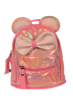 Рюкзак детский "Бантик"", 21*16*10,5см, 3-4 цвета микс,1отделене+карман,кожзам