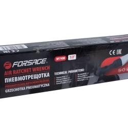 Пневмотрещотка 68Нм, 1/2''(потребление 77л/мин, 160 об/мин, L-254мм,6.3Bar,штуцер 1/4'') Forsage F-RP7408