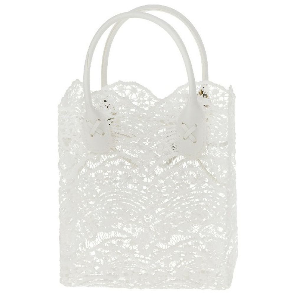 Корзина плетеная "Кружево" (ткань) 17x8xH20см (Белый)