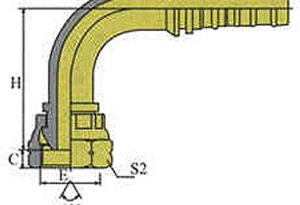 Фитинг DN 38 BSP (Г) 1.1/2 (90) Interlock