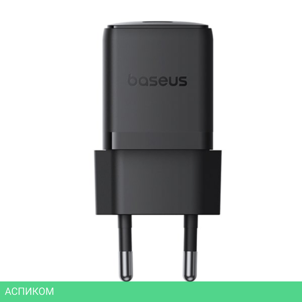 Сетевое зарядное устройство Baseus Palm 20W EU Cluster Black (P10111602113-00)
