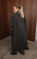 Пальто двустороннее из кашемира с шарфом