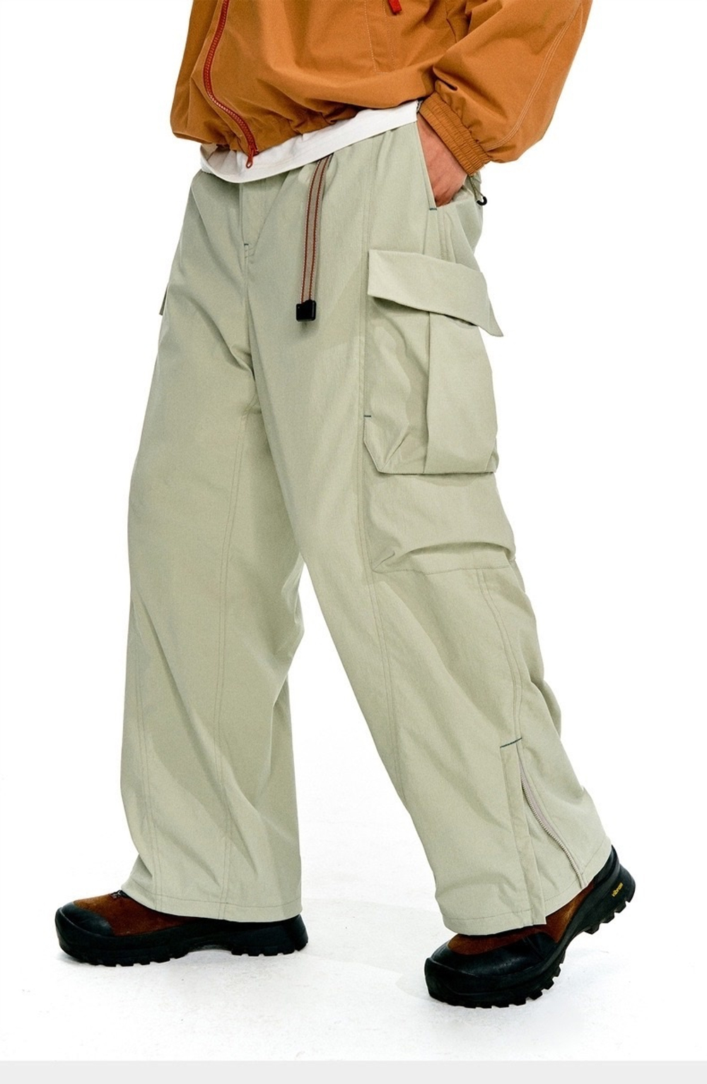 Брюки Nothomme Multi-Pocket Work Pants beige