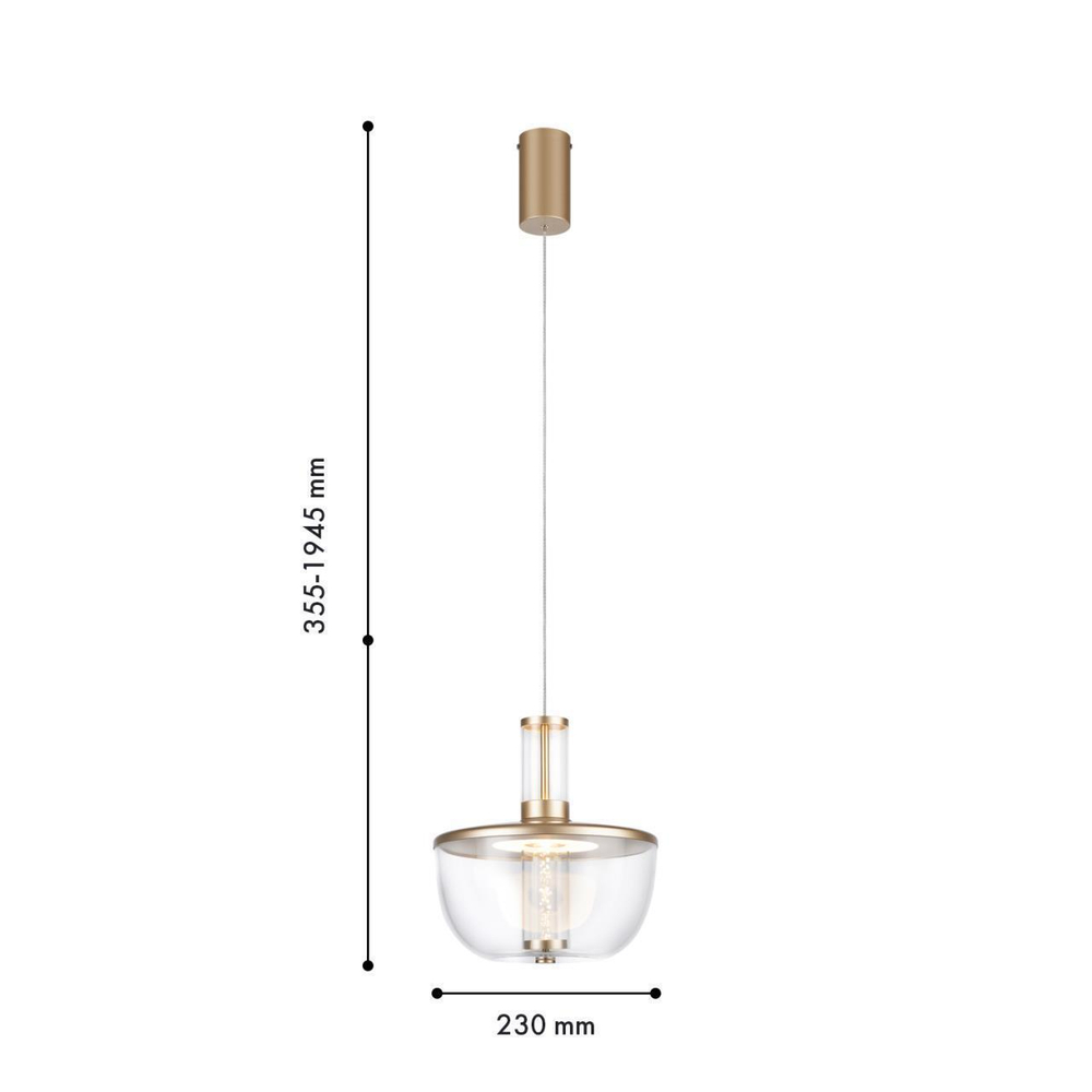 Подвесной светодиодный светильник Favourite Flaska 4313-1P
