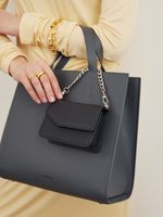 ШОППЕР КВАДРАТНЫЙ ГРАФИТ