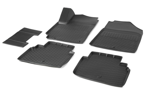 Коврики в салон автомобиля Rival для Kia Seltos 2020-н.в., полиуретан, 5 частей, 12810001