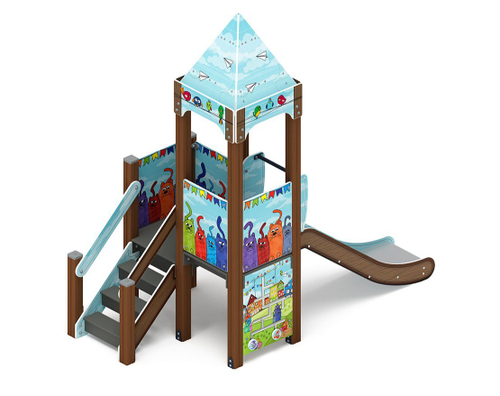 Детский игровой комплекс Королевство (Коты) ДИК 1.15.01-21 H=900