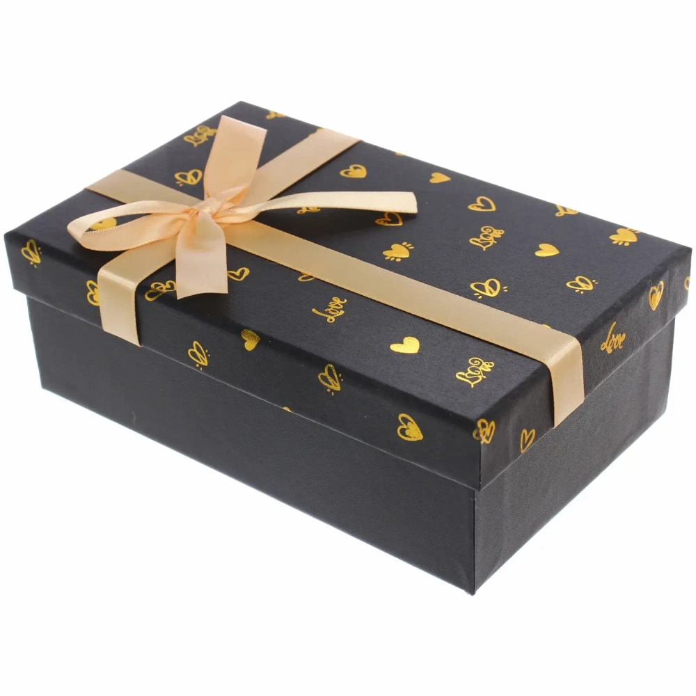 Коробка подарочная «Очарование» 19*12*6.5 см, Черный