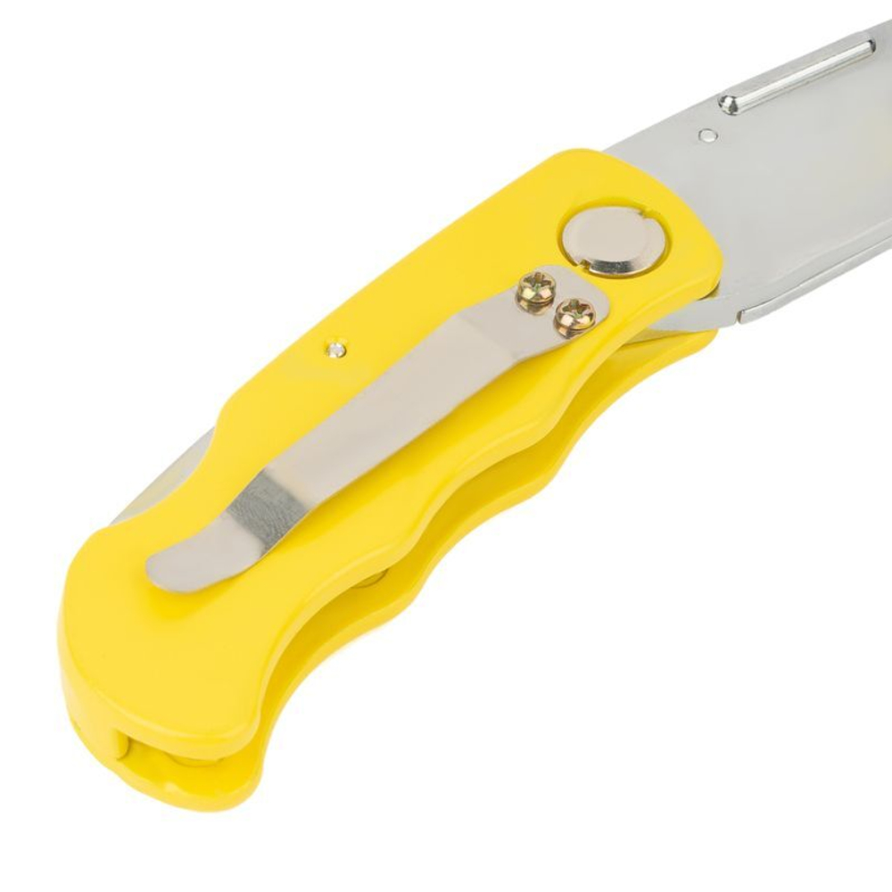 Нож складной с трапециевидным лезвием 25 мм алюминиевый корпус Yoko