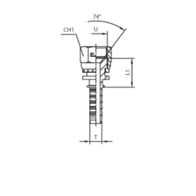 Фитинг DN 10 JIC (Г) 9/16