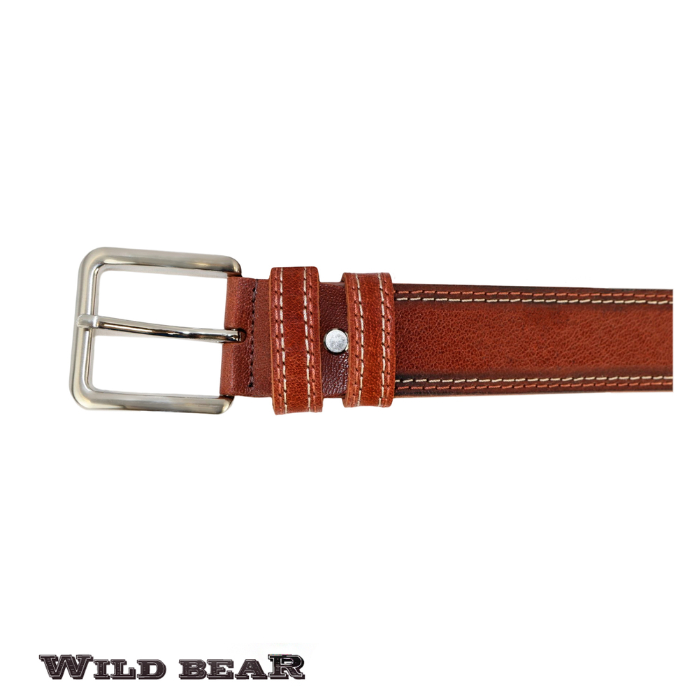 Ремень WILD BEAR RM-123f Brown Buffalo (универсальный)