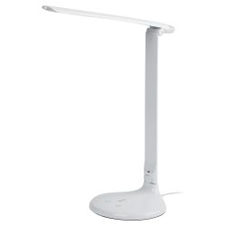 Настольный светильник ЭРА NLED-482-10W-W светодиодный с ночником белый | Светодиодные настольные лампы