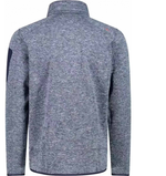 Толстовка флисовая CMP Men's mélange knit-tech heavy fleece, артикул 3H60747N, цвет BLUE INK-STORM-ARANCIO (05MM)